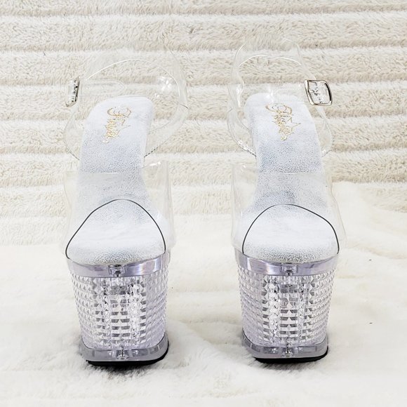 Size 6 Flashdance Special Textured Platform 7" Heels Factory Defect - Picture 3 of 4